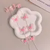 Accesorios Infantiles Estilo Coreano Cadena para el Cabello Trenzada con Borla de Perlas y Mariposa Pasador Hecho a Mano Tocado de Mariposa Pasador de Alta Gama