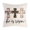 Venta Caliente de Pascua Funda de Almohada de Conejo Nórdico Oficina Sofá Funda de Cojín de Lino Transfronterizo Decoración del Hogar Modelo Nuevo