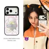 Adequado para capa de celular Apple 17 Pro Max, proteção total das bordas, design de desenho animado, iPhone 16, toque de alta qualidade, padrão popular de gato e tulipa