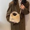 2023 nuevo estilo nicho bolso de felpa bolso de mujer moderno otoño e invierno Mori lindo celebridad de Internet simple hombro bandolera