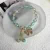 Pulseira de Contas Flor Quebrada de Jade Borboleta Super Fada Design de Nicho Feminino Ins Fada da Floresta Doce Colorido Contas Atacado
