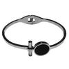Pulseira dourada de casal estilo coreano, joia feminina, moda incrustada, design de nicho, popular no ins, pulseira de aço titânio de celebridade da internet