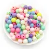 Cuentas Sueltas de Mariposa Acrílica Mixtas de 50 g, Cuentas Redondas, Forma de Corazón, Creativas para Pulsera DIY, Collar, Cuentas de Color Macarrón