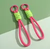 Cuerda Trenzada de Poliéster de Colores Accesorios para Joyería Hecha a Mano DIY Cuerda para Llavero de Teléfono Móvil Paquete de Material de Cuerda para Colgante