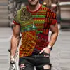 Europa e Estados Unidos comércio exterior transfronteiriço manga curta gola redonda personalizado 3DT shirt para mapa Amazon tendência quente camiseta esportiva