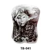 Pegatinas de Tatuaje de Espalda Completa, Pegatinas de Tatuaje de Espalda Completa con Guan Er, Sun Wukong, Dragones, Tigres, Animales, Pegatinas de Tatuaje de Espalda Completa Grandes Impermeables de Colores