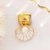 Módulo en Stock DIY Nuevo Colgante Dorado para Jóvenes Pulsera Modular Italiana Gancho Soldado de Acero de Titanio Pulsera Versátil