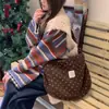 510172 Bolsa Transversal de Pelúcia em Formato de Coração, Nova Bolsa de Compras Outono e Inverno, Bolsa Transversal de Ombro de Lona de Grande Capacidade