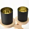 Tazas de Velas Aromáticas con Tapa al por Mayor en Stock para Navidad, Bodas, Banquetes, Portavelas de Moda, Adornos de Vidrio Románticos para Restaurantes