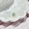 Brincos Coloridos de Flor Gesang com Zircônia, Combinações de Cores Deslumbrantes, Estilo Fresco de Verão, Brincos Versáteis para Mulheres, Aço Titânio Medicinal