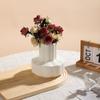 Nuevo jarrón de plástico estilo nórdico contenedor creativo para arreglos florales decoración jarrón para flores secas y húmedas imitación esmalte imitación porcelana maceta