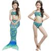 Traje de baño de sirena para niñas Verano 2026 Conjunto de natación colorido para niños Oferta Especial Traje de baño de dos piezas con cola de pez