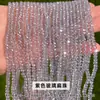 Jingdian Jewelry Contas Planas Iridescentes Vidro de Cristal Contas Soltas Pulseira Tornozeleira Colar DIY Acessórios Materiais Produtos Semi-acabados