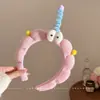 Diadema de felpa de dibujos animados linda, unisex, para otoño e invierno, impermeable y antideslizante, adecuada para lavarse la cara, nuevo estilo 2026 accesorio para el cabello