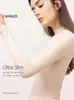 Nuevo Estilo de Principios de Otoño Camiseta de Manga Larga de Color Sólido con Empalme y Cuello Semiamorto Camisa Base para Mujer Ropa para Mujer Europea y Americana Abastecimiento con un Clic Fs441