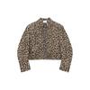 Chaqueta con cremallera y estampado de leopardo de estilo coreano, nueva chaqueta de primavera y otoño de estilo High Street Yipi Shuai Fried Street, chaqueta de moda que combina con todo.