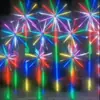 Luzes de Fogos de Artifício Coloridas LED para Exterior Luzes de Rua Controle por Voz Bluetooth App Controle Inteligente Decoração de Paisagem para Parques e Turismo Cultural