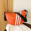 Nova bolsa de ombro de grande capacidade simples moda casual bolinho de massa Bolsa Campus Commuter com cor sólida Grande Bolsa Crossbody Bag