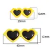Lindos accesorios de gafas de amor de acrílico de dibujos animados, muñeco de peluche hecho a mano, material de decoración facial