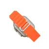 Adecuado para Apple Uitra Alpine Loop Correa de Silicona de una Pieza para Reloj iWatch87 Pulsera con Hebilla Metálica