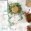 Enredadera de flores artificiales con margaritas pequeñas, enredadera de flores falsas para uso en interiores, se usa para envolver y cubrir tuberías de aire acondicionado, decoración de pared, planta verde enredadera