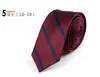 Corbata de Seda para Hombre Hecha a Mano de Fábrica Edición Estrecha de 5 cm Corbata de Poliéster Jacquard Rayada Profesional para Vestir Entrevista OEM