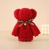 Bolsas de Tecido Personalizadas para Casamento, Presentes de Casamento, Atacado de Suprimentos de Casamento em Veludo Coral, Presentes para Cerimônia de Abertura, Toalhas de Ursinho