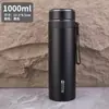 Copo Térmico de Negócios para Homens e Mulheres, Grande Capacidade, Copo de Chá Portátil para Carro, Garrafa de Água para Esportes ao Ar Livre, 1 Litro 800ml