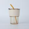 Ins estilo grande capacidade palha copo de bambu copo de água potável doméstica copo de café leite bebida presente copo