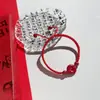 Pulsera de Cuerda Roja Cinabrio Imperial Zijin Tejida a Mano para el Año de la Vida Hebilla Ping An Cuerda Roja Redonda para Hombres y Mujeres