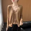 Nuevo Estilo de Cardigan de Punto Abotonado para Mujer de Principios de Primavera, Ropa Exterior Casual de Moda de Alta Gama, Chaqueta Delgada, Tendencia al por Mayor