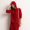 Chapéu de Lã Grossa Cashmere 2026 Outono/Inverno Moda Feminina Quente Protetor de Orelhas Trança Suja com Franja