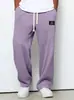 Calça Jogger Masculina Europeia e Americana Transfronteiriça Amazon Primavera e Outono Tendência Solta Caimento Reto Calça de Moletom Perna Larga Esportiva Casual Longa