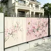 Tela de privacidade para cerca de pátio de villa, corrimão, corrimão de cerca de pátio, tela anti-espião para terraço externo contra chuva e vento
