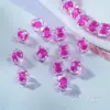 Atacado 10mm contas quadradas contas acrílicas contas médias contas quadradas soltas diy bolsa tecida feita à mão material para miçangas