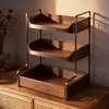 Estante de Almacenamiento para Snacks, Mesa de Comedor, Caja de Almacenamiento Multicapa de Gran Capacidad, Organizador de Bolsitas de Té y Artículos Varios para el Hogar en la Sala de Estar, Organizador para Aparador