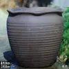 Vaso de cerâmica para horta sem esmalte, vaso de cerâmica extra grande para plantio de árvores em varanda, caixa quadrada para cultivo de vegetais com textura áspera, cerâmica