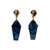 Aretes Creativos Retro de Halloween Araña Calabaza Bruja Acrílicos Personalizados Ataúd Hueco