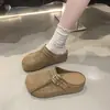 Zuecos tipo Birkenstock de suela gruesa, que aumentan la altura, de doble uso, con diseño de punta cerrada para mujer, aptos para uso en exteriores, Nuevos Zuecos Retro tipo Birkenstock Otoño 2025