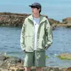 Conjunto de Ropa de Protección Solar de Verano, Transpirable, Ligero, Chaqueta Anti-UV, Shorts, Ropa Reflectante de Protección Solar, Conjunto de Dos Piezas UPF50+