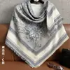 Lenço Xale Elegante Quadrado Jacquard Outono Novo Estilo Coreano Capa de Pescoço Xale Falso Caxemira Lenço de Roupa Feminina
