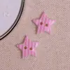 Botones de Cuadros de Cinco Puntas con Doble Agujero Frescos y Lindos Colgante para Cadena de Teléfono Móvil DIY Botones para Ropa Accesorios para el Cabello Parches Accesorios