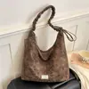 Bolsa Tote Estampa de Leopardo Feminina 2026 Nova Outono Leve Luxo Toque de Alto Padrão Bolsa de Ombro Único Grande Capacidade Bolsa Saco Transversal