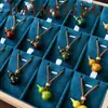 Corrente para Suéter de Abóbora Esmaltada Colorida com Gotejamento de Óleo Versátil Original Elegante e Requintada Acessível Luxo de Alto Padrão Colar Longo para Mulheres
