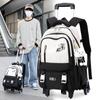 Mochila con Ruedas para Niños de 3º a 6º Grado de Primaria, Mochila para Estudiante de Escuela Primaria con Ruedas, Maleta Mochila con Ruedas para Estudiante de Secundaria Femenina, Gran Capacidad