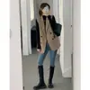 Foto real do novo colete feminino outono 2026, colete blazer slim fit versátil estilo coreano para mulheres 17763