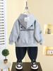 7795 Jaqueta Infantil 2026 Nova Coleção Primavera e Outono Roupa Casual com Capuz Cardigan Moletom Roupa de Primavera Roupa Bebê Estilo Coreano