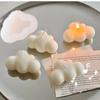 Simulación nubes tridimensionales vela de aromaterapia pellizco molde de silicona pastel de mousse para hornear yeso de aromaterapia molde de silicona