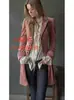 Moda Femenina Europea y Americana Otoño/Invierno 2026 AliExpress Manga Larga Color Sólido Patchwork Bordado Terciopelo Dorado Abrigo Estilo Europeo y Americano