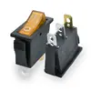 Interruptor Kcd3 Vermelho em Forma de Barco com Luz 3 Pinos 2 Velocidades Interruptor de Panela de Arroz Máquina de Selagem Plástica Interruptor de Máquina de Selagem com Luz